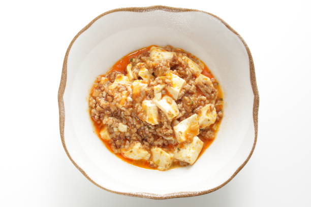 istock Chinese food, Mapo Tofu in bowl 1282832358