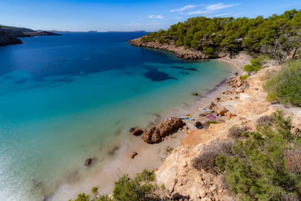 istock Cala Saladeta beach, Ibiza. 1282834448