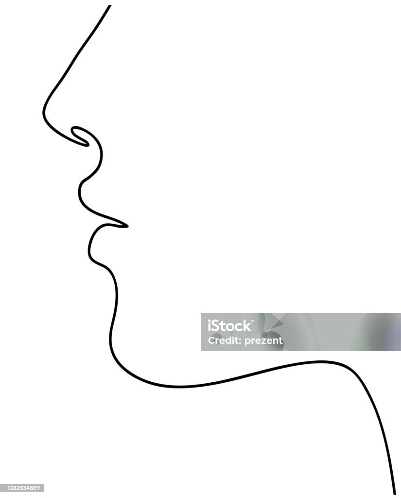 Ilustración de Perfil De Mujer Dibujo De Línea Continua De Arte Elegante Silueta De Contorno De La Parte Inferior De La Cara De La Mujer Ilustración Vectorial y más Vectores Libres de Ilustración de Perfil De Mujer Dibujo De Línea Continua De Arte Elegante Silueta De Contorno De La Parte Inferior De La Cara De La Mujer Ilustración Vectorial y más Vectores Libres de