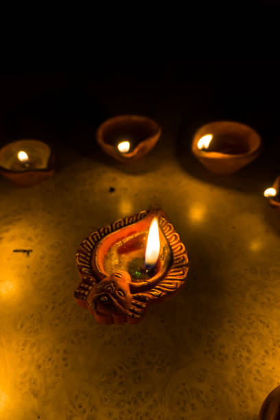 istock Diwali Diya(oil lamp) also known as diva 1282838759