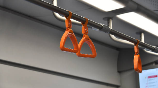 istock Handle for a standing passenger in the cabin 1282848303
