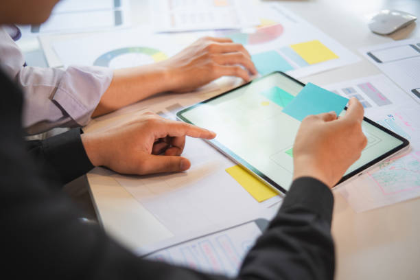 istock Start up teamwork diversity and Inclusion concept : Business Team Coworker working planning with colleague in office 1282848767