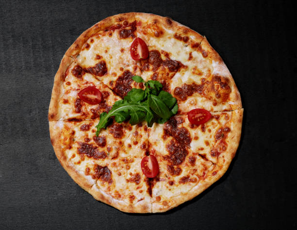 istock Domestic classic italian pizza margherita 1282849084