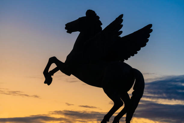 Pegasus sculpture in Boboli gardens, Florence, Italy