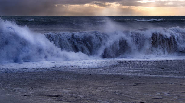 istock Storm swell reaching the Cornwall coast in dramatic weather 1282856618
