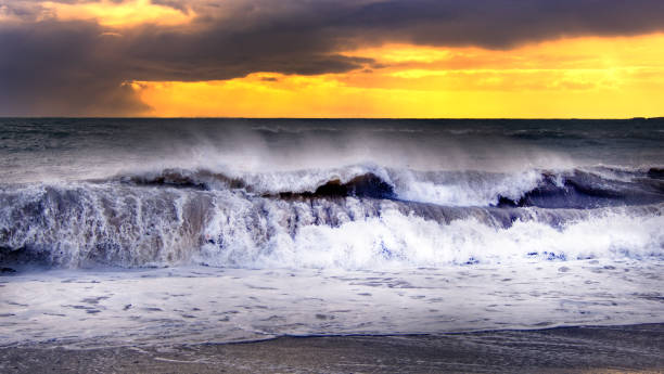 istock Storm swell reaching the Cornwall coast in dramatic weather 1282856626