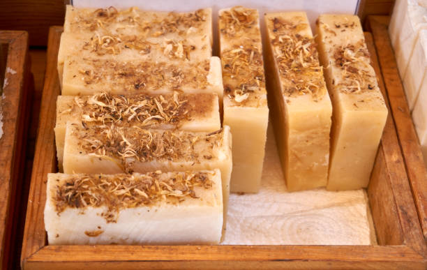 istock Homemade soap in a market 1282859521