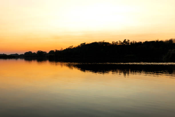istock Lake at sunset. Landscape and nature 1282862640