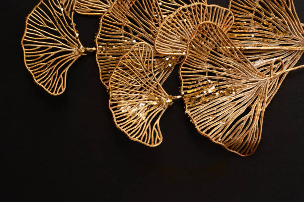 istock Golden tropial leaves 1282863512