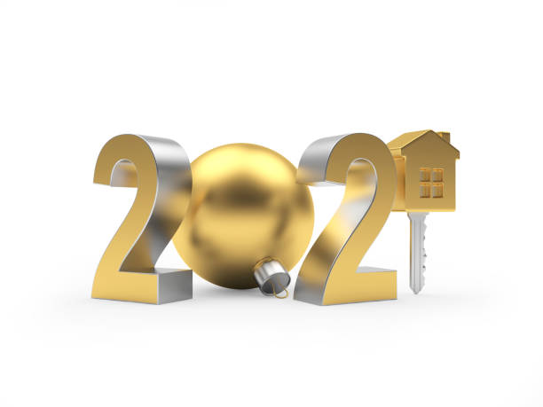 2021 with key-house and christmas ball