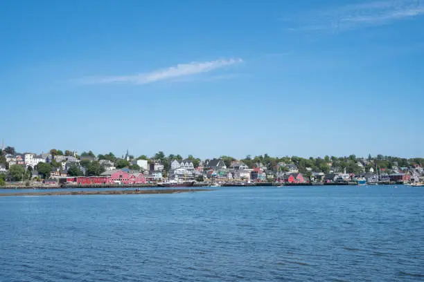 Beautiful town Lunenburg on a sunny day in Nova Scotia Canada