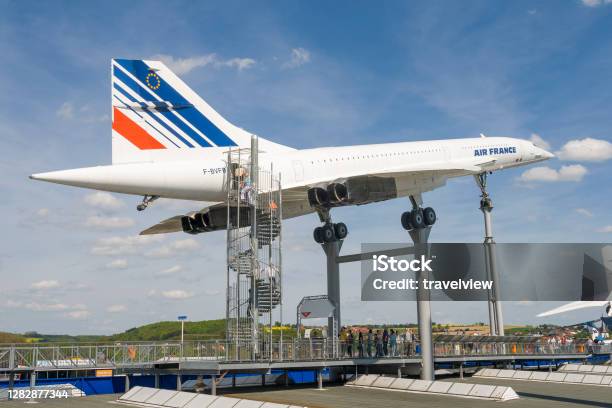 Überschallflugzeug Concorde Im Museum In Sinsheim In Sinsheim Deutschland Stockfoto und mehr Bilder von British Aerospace Concorde