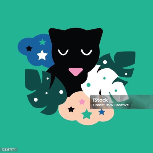 Spirit Animal Stock Illustration - Download Image Now - Cute, Animal, Big  Cat - iStock