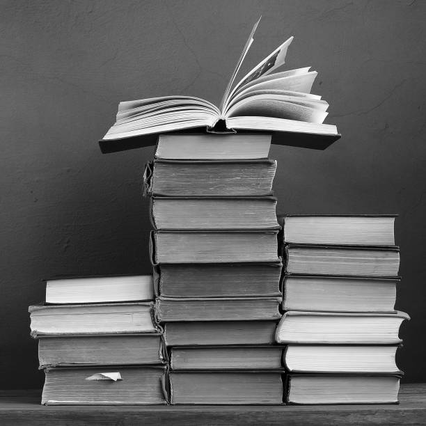 istock Pile of books on a table. Education, back to school. 1282877868
