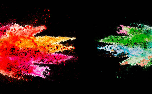 istock Colorful powder explosion on black background. 1282878942