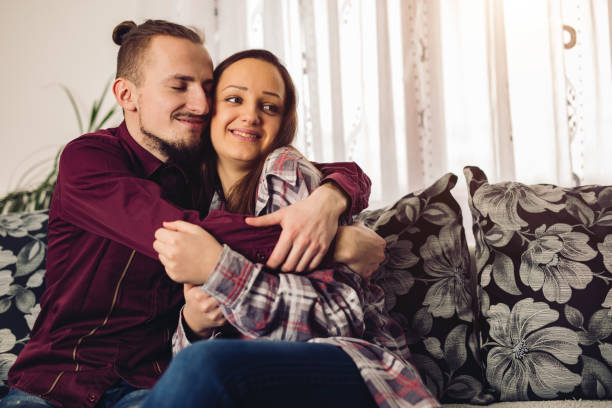 istock Happy couple at home 1282881509