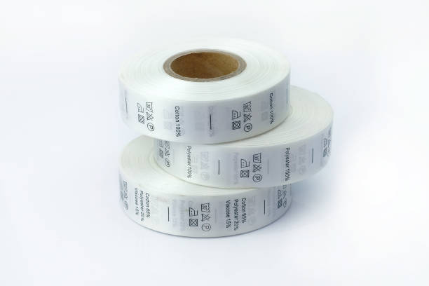 istock Clothing labels, sewing accessories. 1282890222