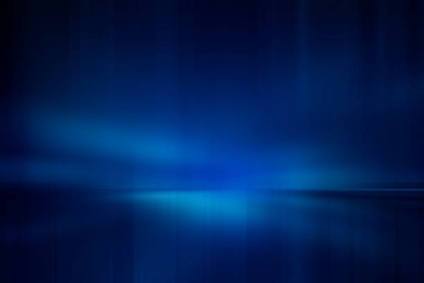 verschwommene lichtstrahlen abstrakter blauer hintergrund - laserlicht fotos stock-fotos und bilder