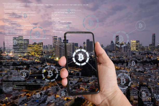 istock Bitcoin crypto currency blockchain network security technology mobile phone 1282894489