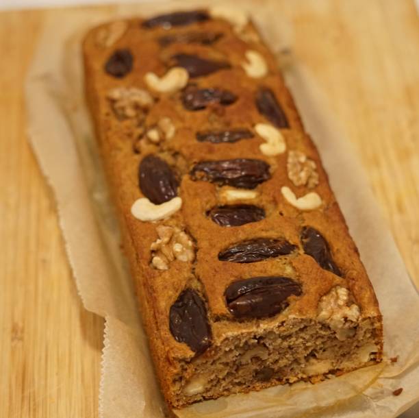 istock Healthy Banana Bread with dates and nuts 1282899492