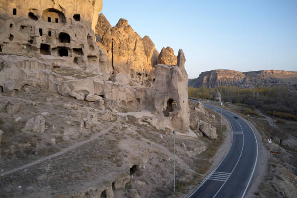 istock Ancient cave town at Cappadocia, Turkey. 1282900756