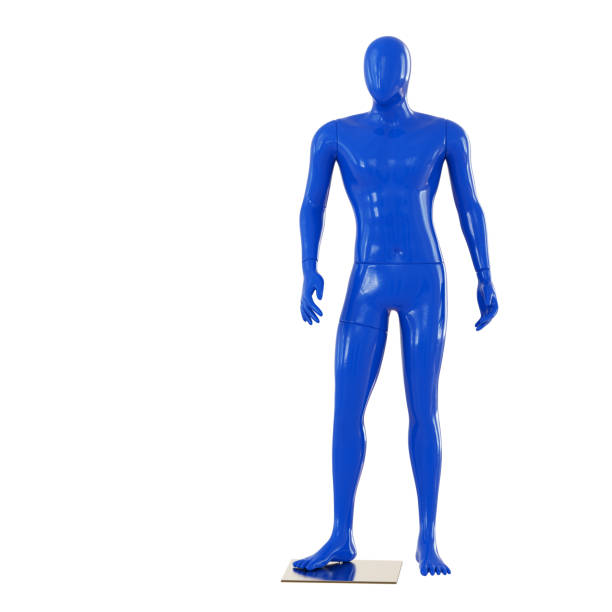 istock A male faceless mannequin of blue color. 3d rendering 1282902409