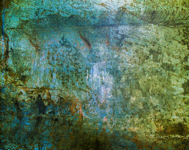 istock Marble Rusty Grunge Painted Metal Surface Decorative Design Texture. Cracked Abstract Background 1282905800