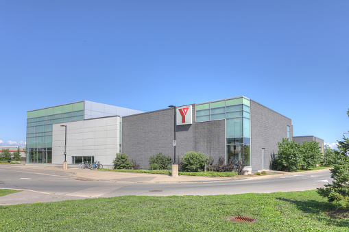 The YMCA building in Grimsby, Ontario, Canada