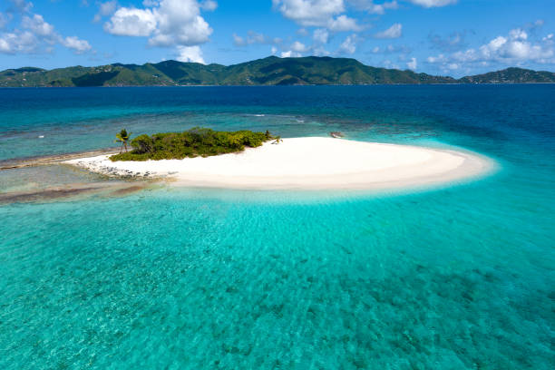 istock Deserted tropical Island, Sandy Spit, British Virgin Islands 1282908132