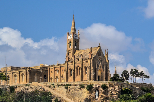 The Basilica of the National Shrine of the Blessed Virgin of Ta' Pinu in Gozo Island, Malta