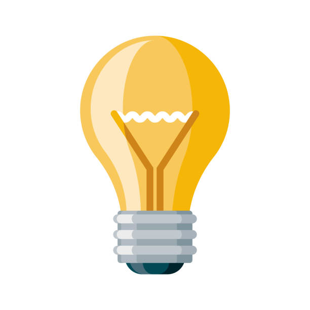 ilustraciones, imágenes clip art, dibujos animados e iconos de stock de icono de creatividad sobre fondo transparente - electric bulb