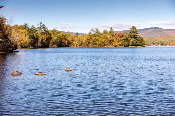 istock Keewaydin Lake, Maine with Fall Foliage 1282911799