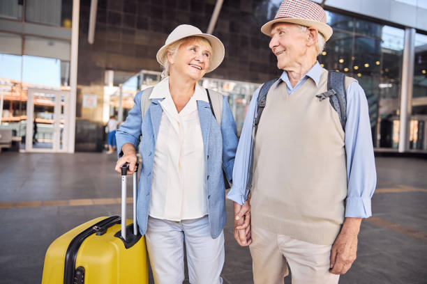 istock Two loving aged people looking at each other 1282912842