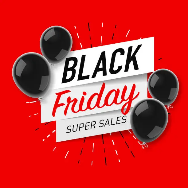 Vector illustration of Black Friday Big Sale Banner