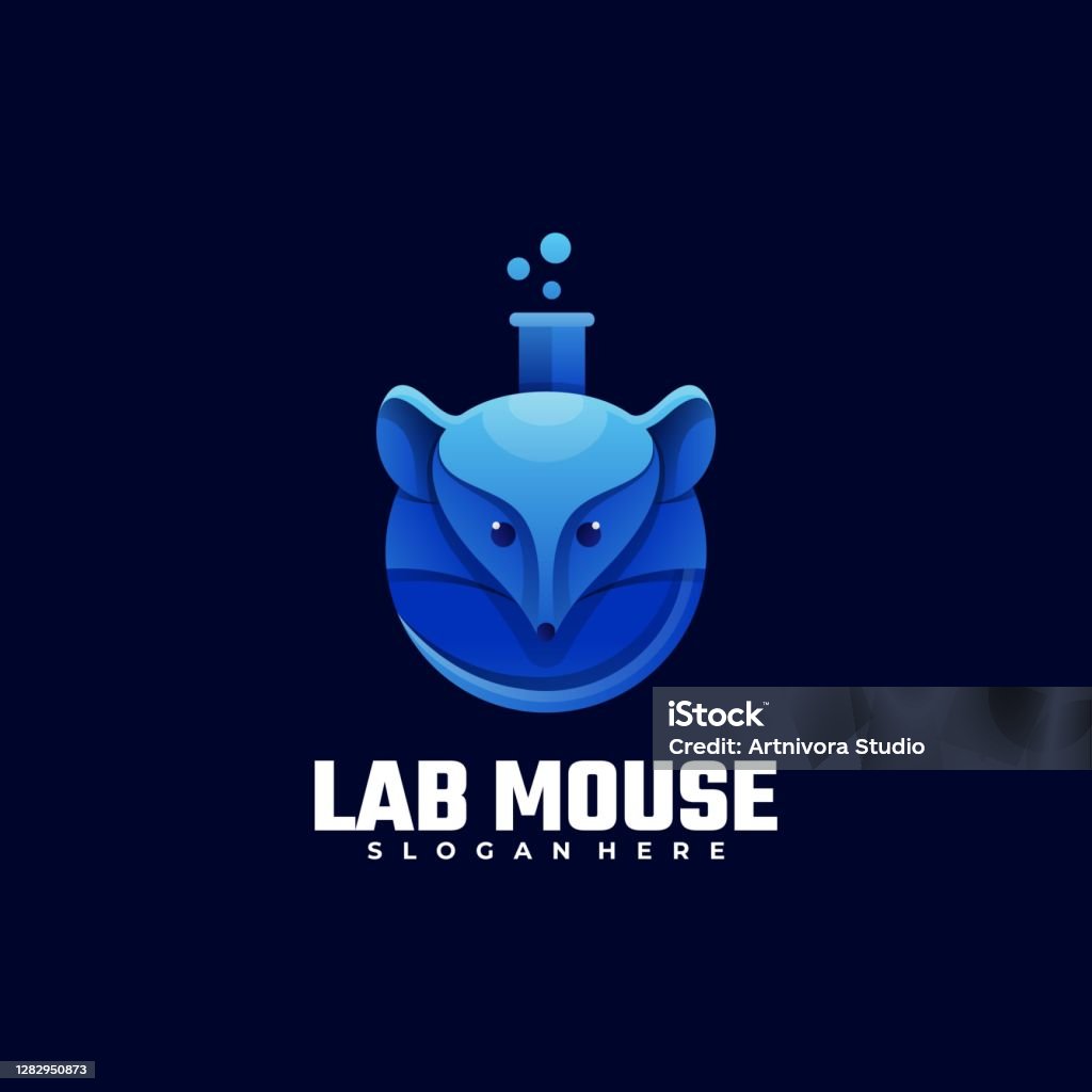 Lab Mouse Graphics Vector Illustration Lab Mouse Gradient Colorful Style Stock ...