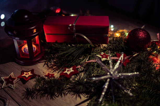 istock Magical Lantern With Christmas Decoration 1282966769