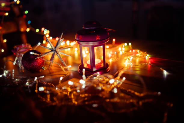 istock Christmas ornaments and lights 1282966788