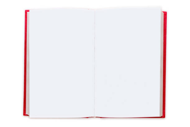 istock open red hardcover book with blank pages isolated on white background template mockup 1282966790