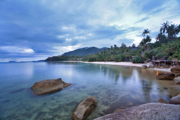 istock Tropical Leela beach at Koh Phangan, Thailand. 1282970472