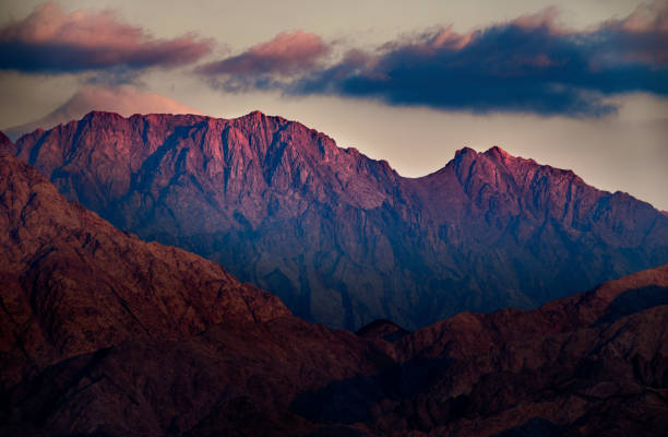 Red mountain in Israel.