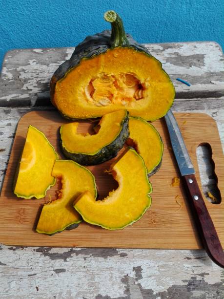 istock Fresh pumpkin from the farm, food 1282971410