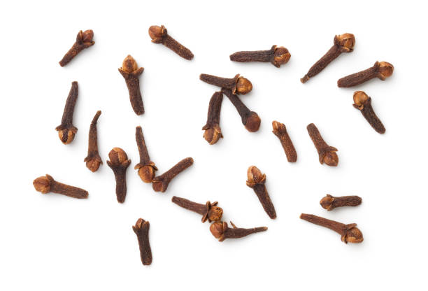 Dried Cloves Spice Isolated On White Background Dried cloves spice isolated on white background. Top view clove spice photos stock pictures, royalty-free photos & images