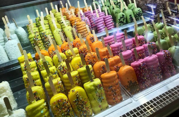 gorgeous colorful and sweet ice cream sticks