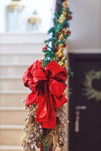 istock Christmas decoration on the stairway 1282989018
