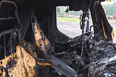 Burned truck