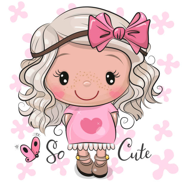 Cartoon Girl In A Pink Dress With Bow Stock Illustration - Download Image Now - Dreamlike, Art, Girls - iStock Cartoon Girl In A Pink Dress With Bow Stock Illustration - Download Image Now - Dreamlike, Art, Girls - iStock