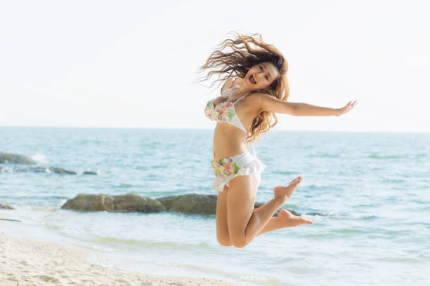 istock Beautiful portrait woman with summer. 1282997333