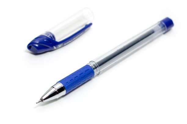 istock Transparent pen isolated on the white background 1282997434