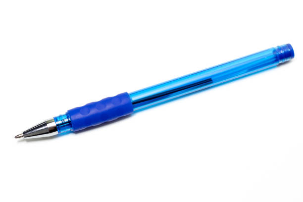 istock Transparent pen isolated on the white background 1282997462