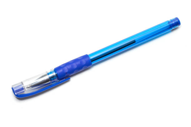 istock Transparent pen isolated on the white background 1282997471